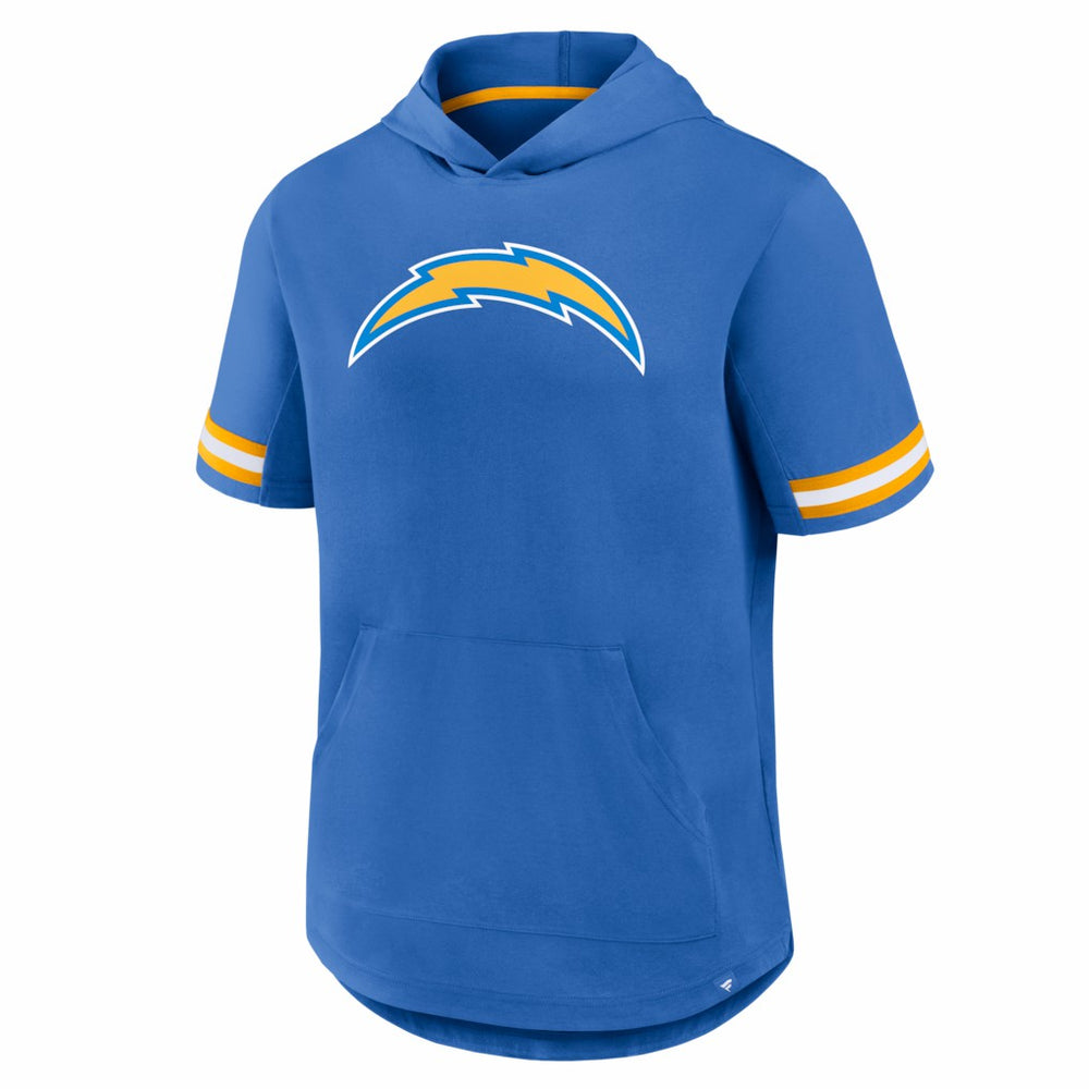 Los Angeles Chargers Optimal Play Short Sleeve Hooded T-Shirt - Powder Blue - Fanatics
