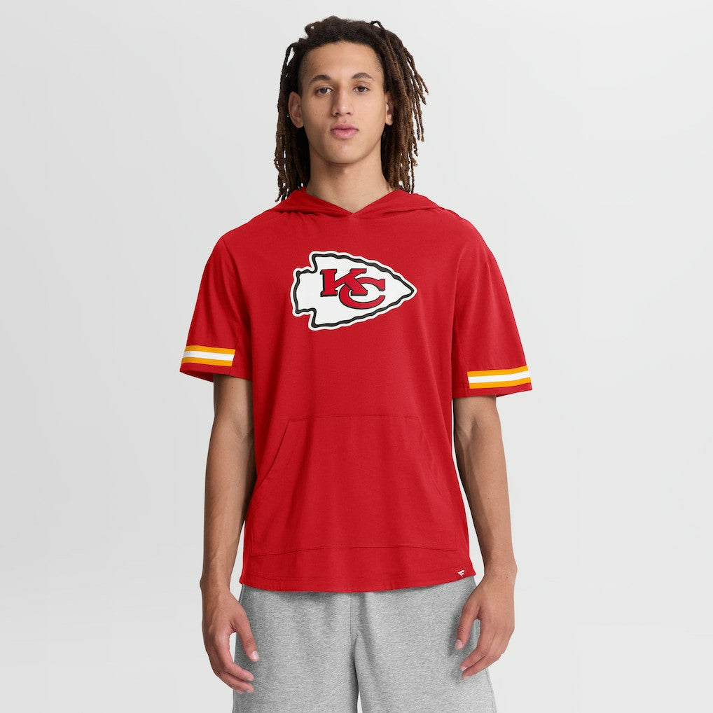 Kansas City Chiefs Optimal Play Short Sleeve Hooded T-Shirt - Red - Fanatics
