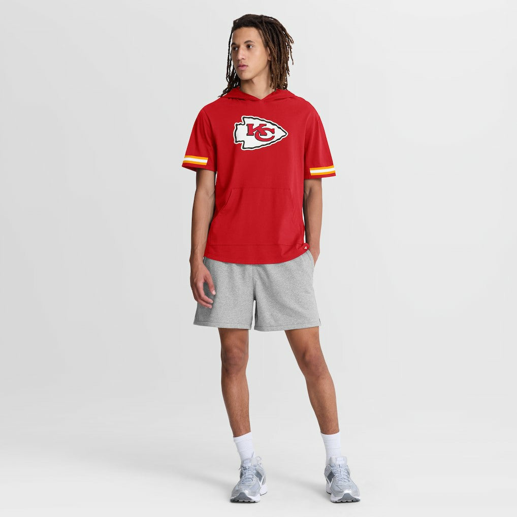 Kansas City Chiefs Optimal Play Short Sleeve Hooded T-Shirt - Red - Fanatics