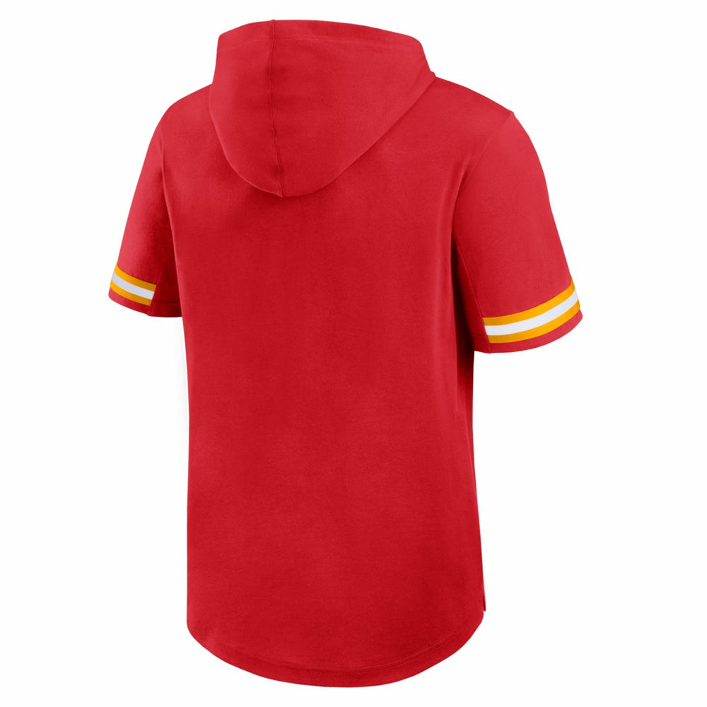 Kansas City Chiefs Optimal Play Short Sleeve Hooded T-Shirt - Red - Fanatics