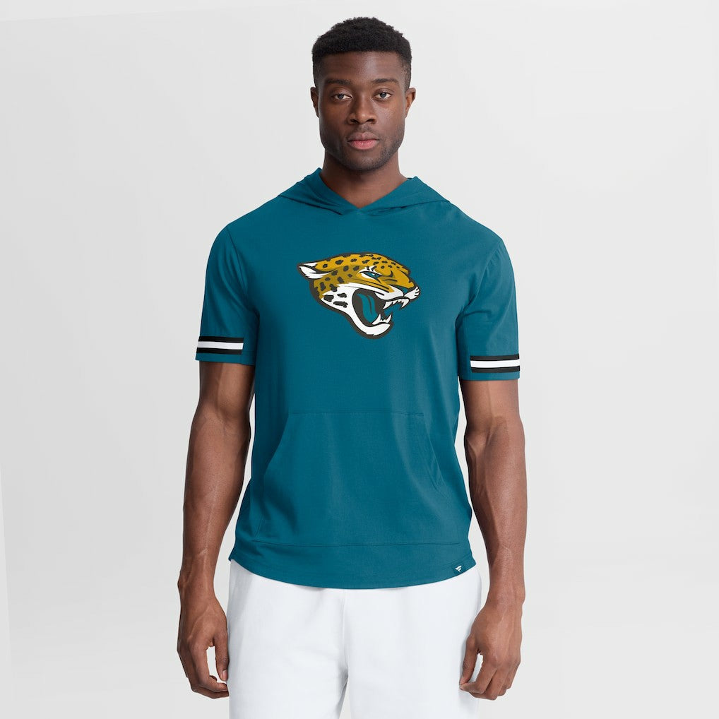 Jacksonville Jaguars Optimal Play Short Sleeve Hooded T-Shirt - Teal - Fanatics