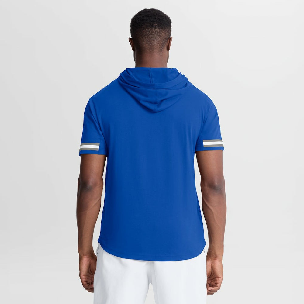 Detroit Lions Optimal Play Short Sleeve Hooded T-Shirt - Blue - Fanatics