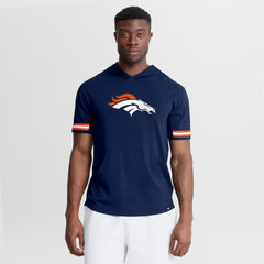 Denver Broncos Optimal Play Short Sleeve Hooded T-Shirt - Navy - Fanatics