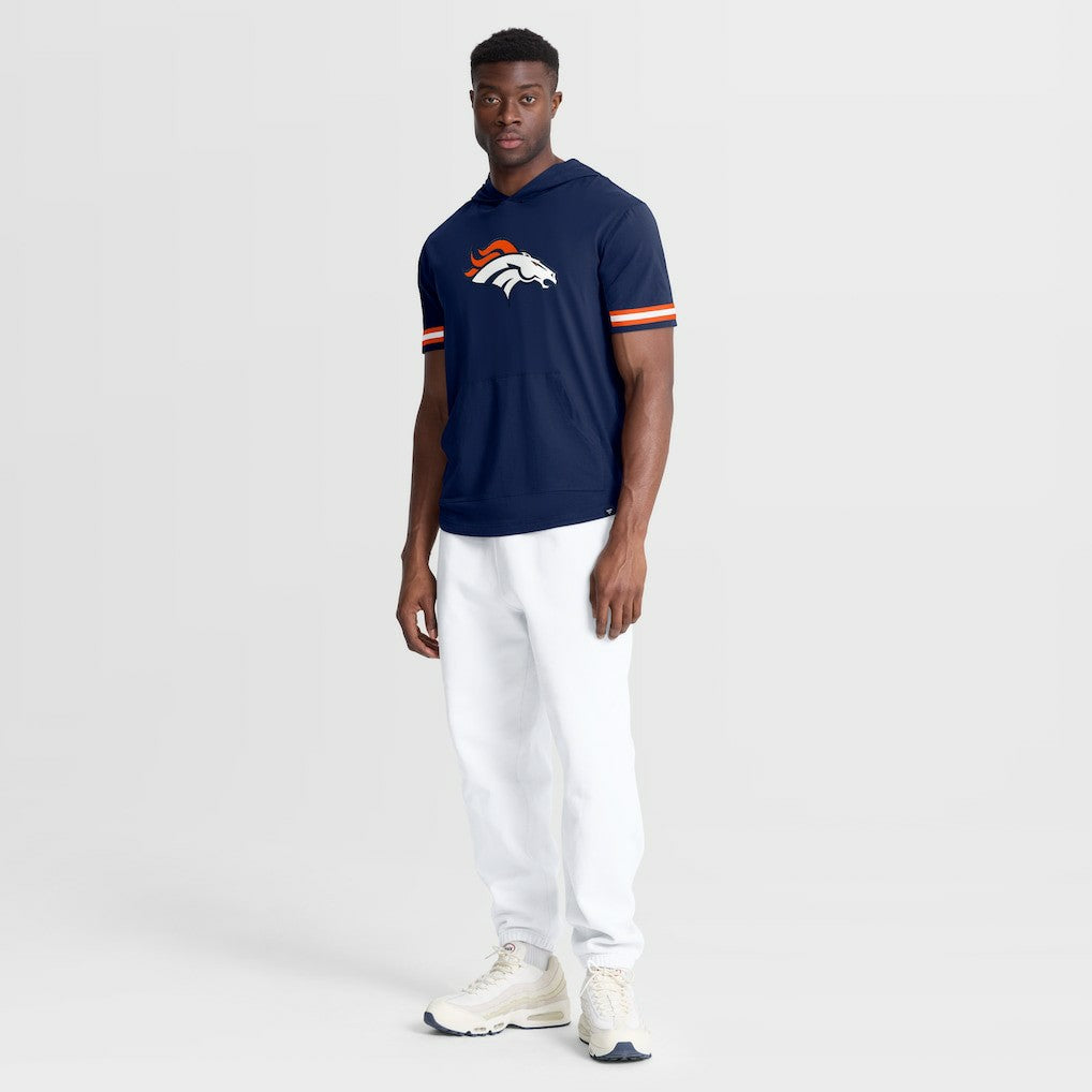 Denver Broncos Optimal Play Short Sleeve Hooded T-Shirt - Navy - Fanatics