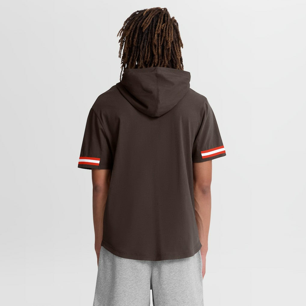 Cleveland Browns Optimal Play Short Sleeve Hooded T-Shirt - Brown - Fanatics