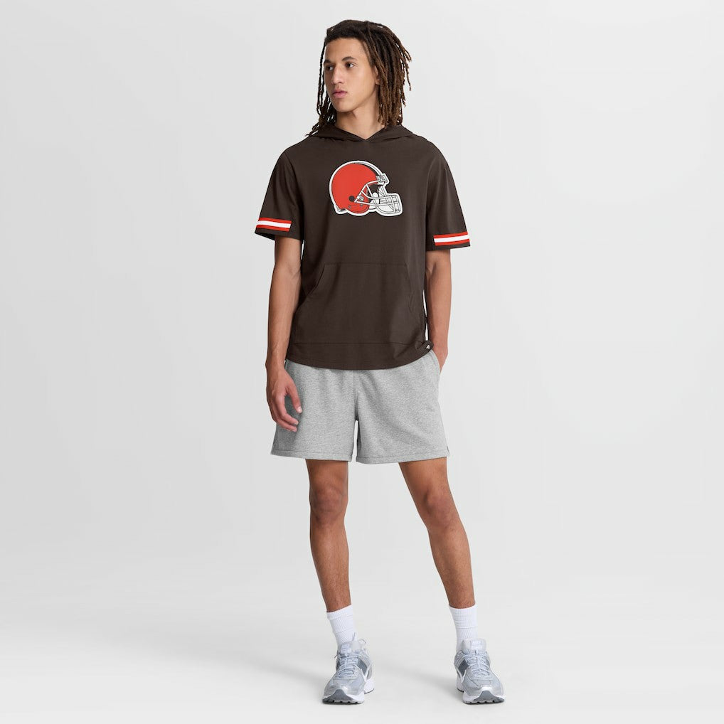 Cleveland Browns Optimal Play Short Sleeve Hooded T-Shirt - Brown - Fanatics