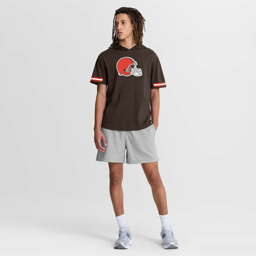 Cleveland Browns Optimal Play Short Sleeve Hooded T-Shirt - Brown - Fanatics