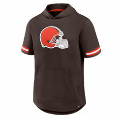 Cleveland Browns Optimal Play Short Sleeve Hooded T-Shirt - Brown - Fanatics