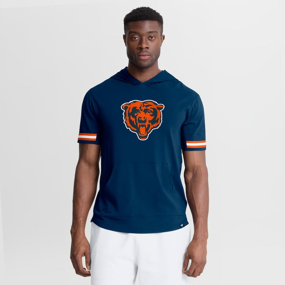 Chicago Bears Optimal Play Short Sleeve Hooded T-Shirt - Navy - Fanatics