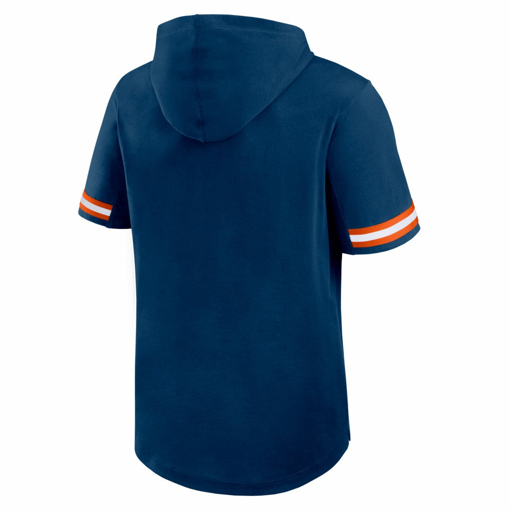 Chicago Bears Optimal Play Short Sleeve Hooded T-Shirt - Navy - Fanatics