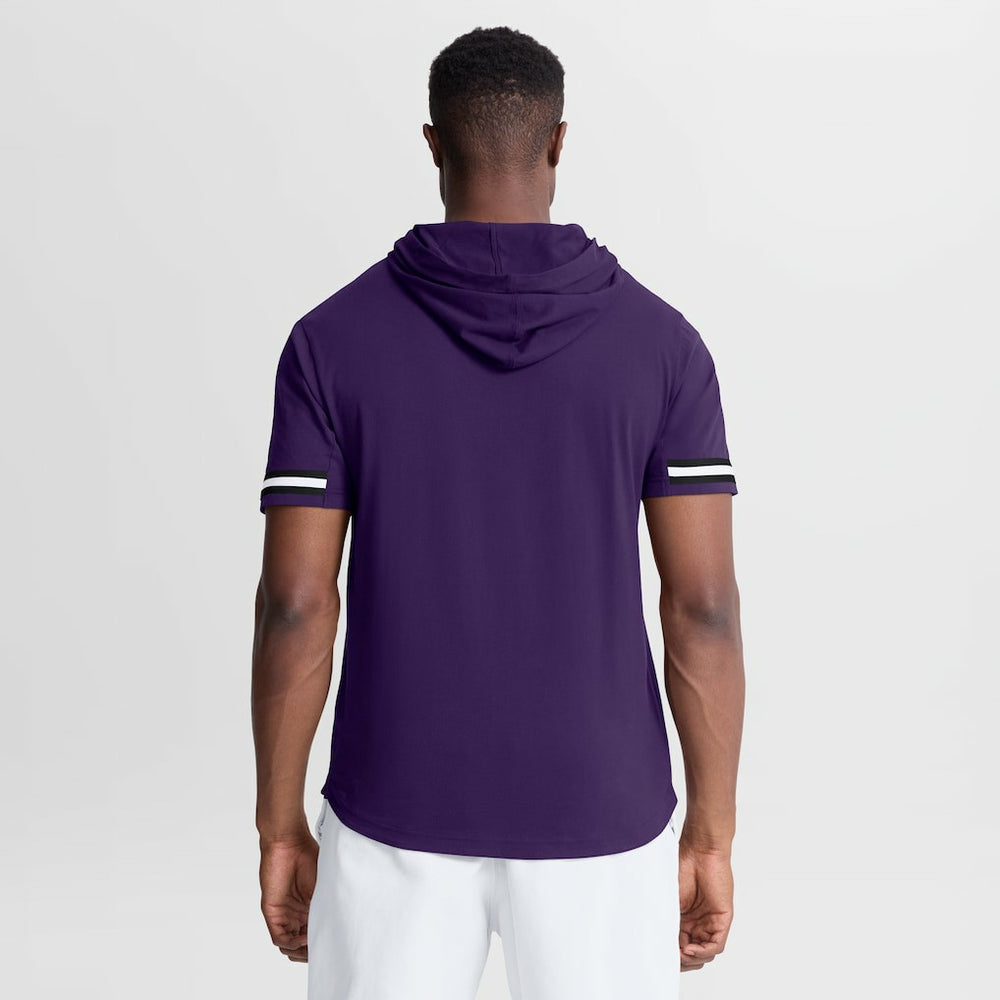 Baltimore Ravens Optimal Play Short Sleeve Hooded T-Shirt - Purple - Fanatics