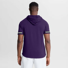 Baltimore Ravens Optimal Play Short Sleeve Hooded T-Shirt - Purple - Fanatics