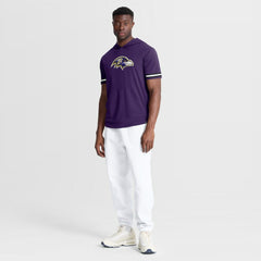 Baltimore Ravens Optimal Play Short Sleeve Hooded T-Shirt - Purple - Fanatics