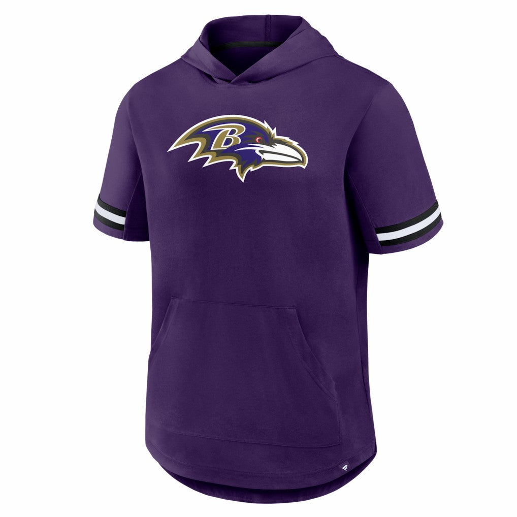 Baltimore Ravens Optimal Play Short Sleeve Hooded T-Shirt - Purple - Fanatics