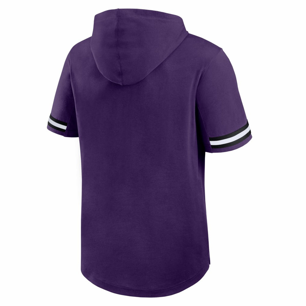 Baltimore Ravens Optimal Play Short Sleeve Hooded T-Shirt - Purple - Fanatics