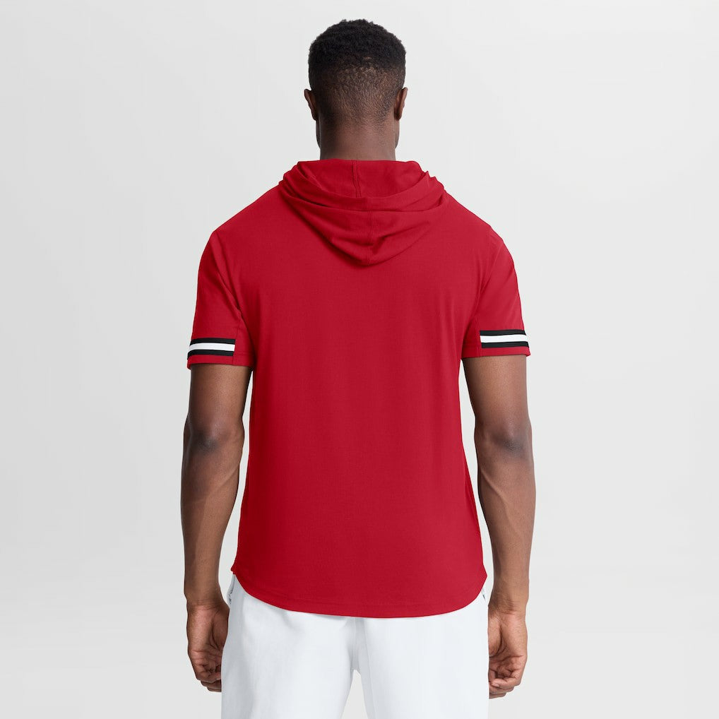 Atlanta Falcons Optimal Play Short Sleeve Hooded T-Shirt - Red - Fanatics