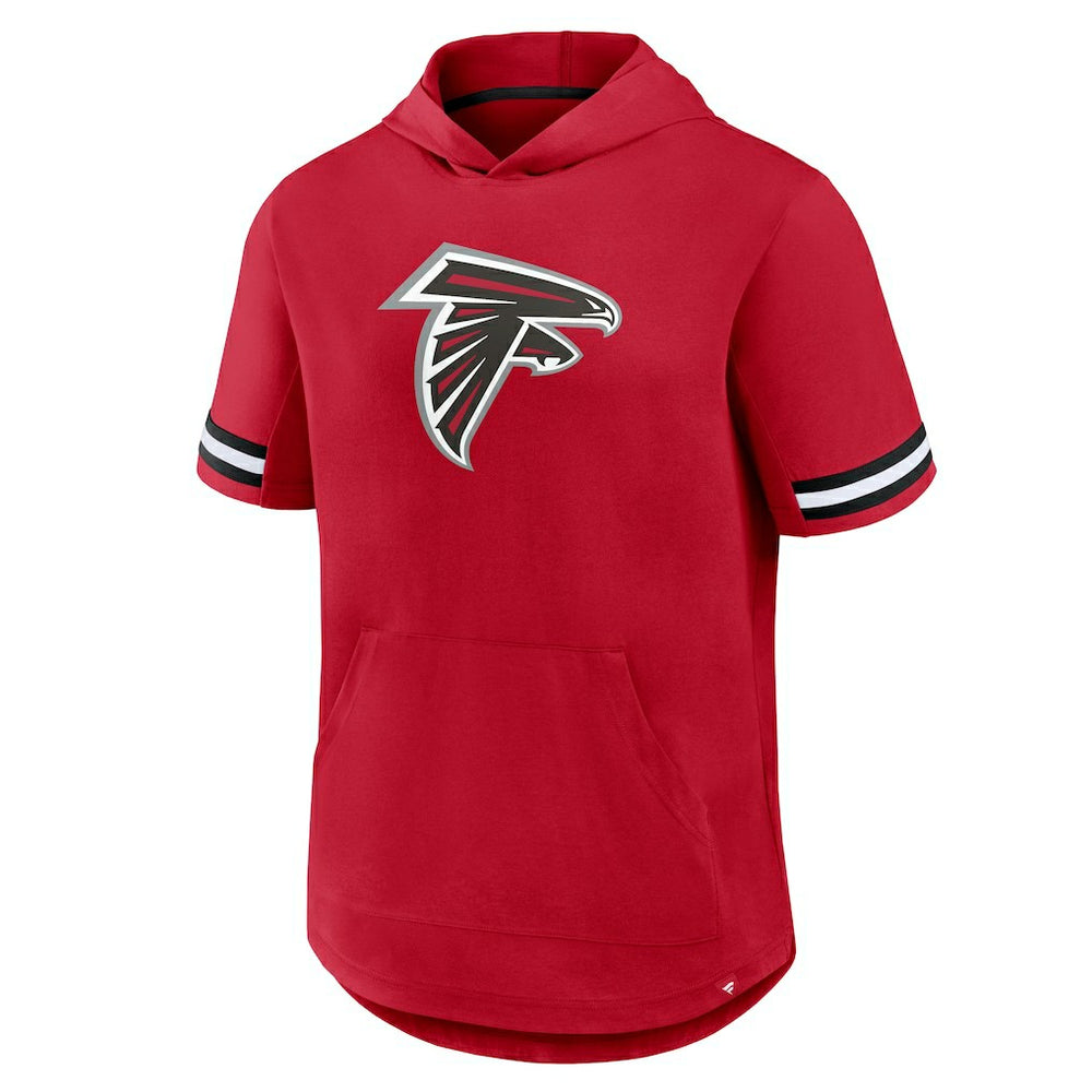 Atlanta Falcons Optimal Play Short Sleeve Hooded T-Shirt - Red - Fanatics