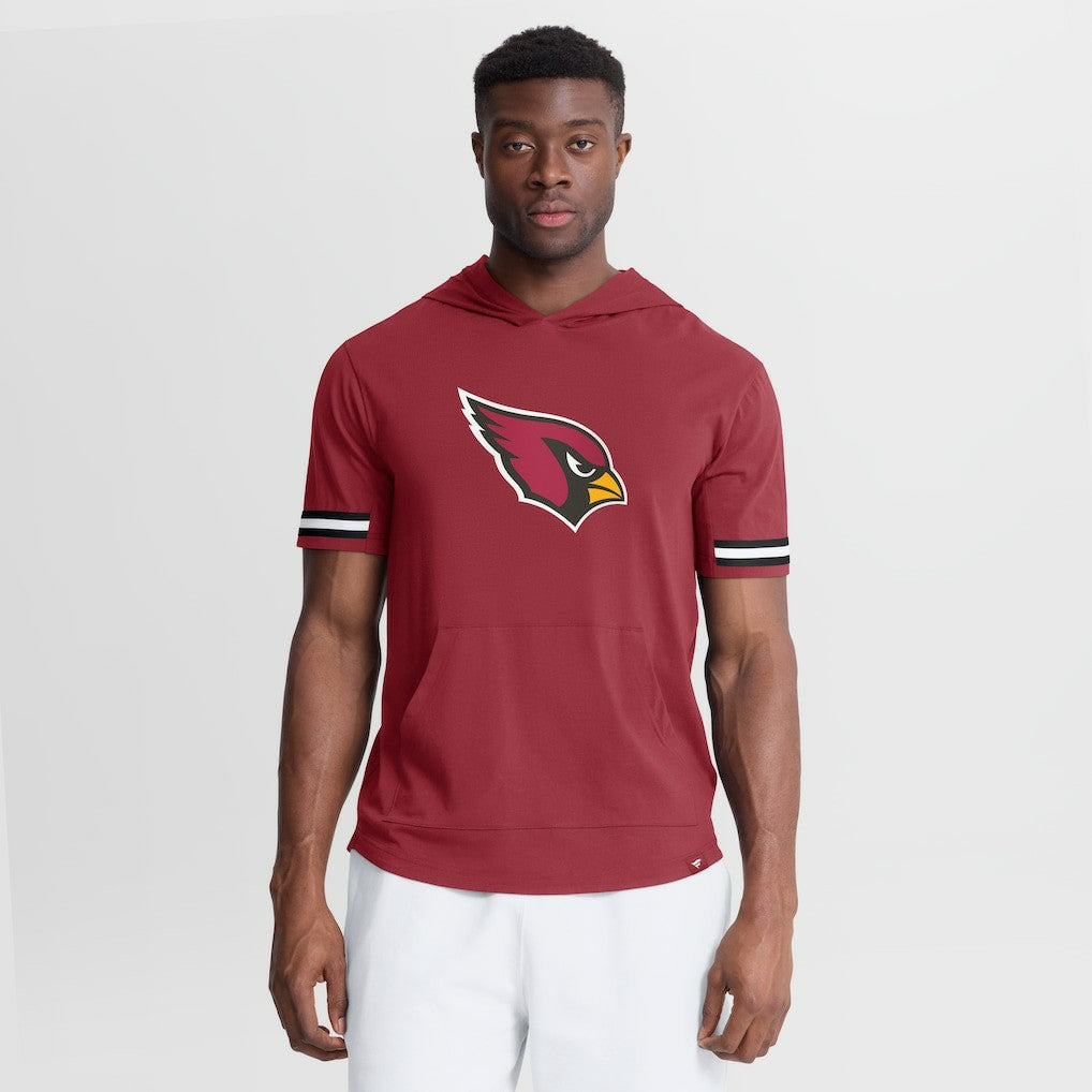 Arizona Cardinals Optimal Play Short Sleeve Hooded T-Shirt - Cardinal - Fanatics