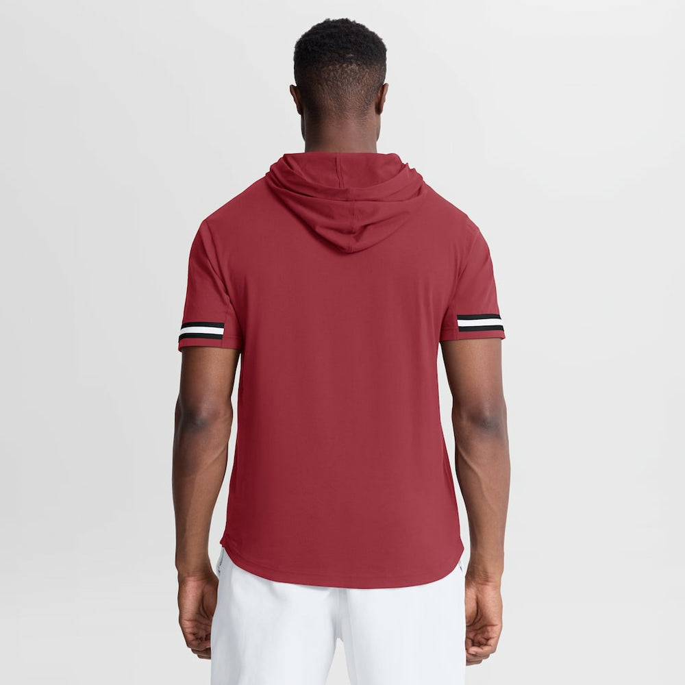 Arizona Cardinals Optimal Play Short Sleeve Hooded T-Shirt - Cardinal - Fanatics