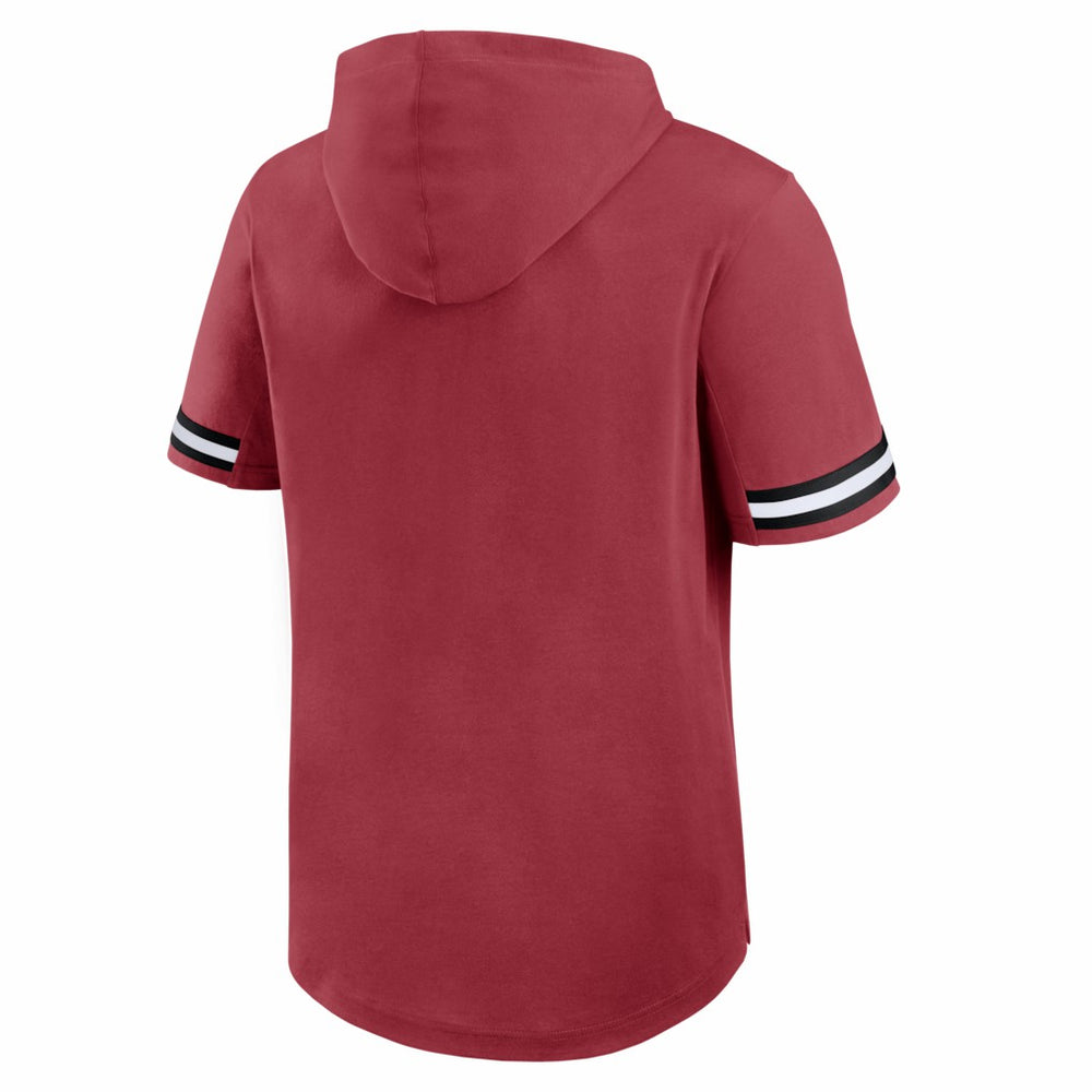 Arizona Cardinals Optimal Play Short Sleeve Hooded T-Shirt - Cardinal - Fanatics