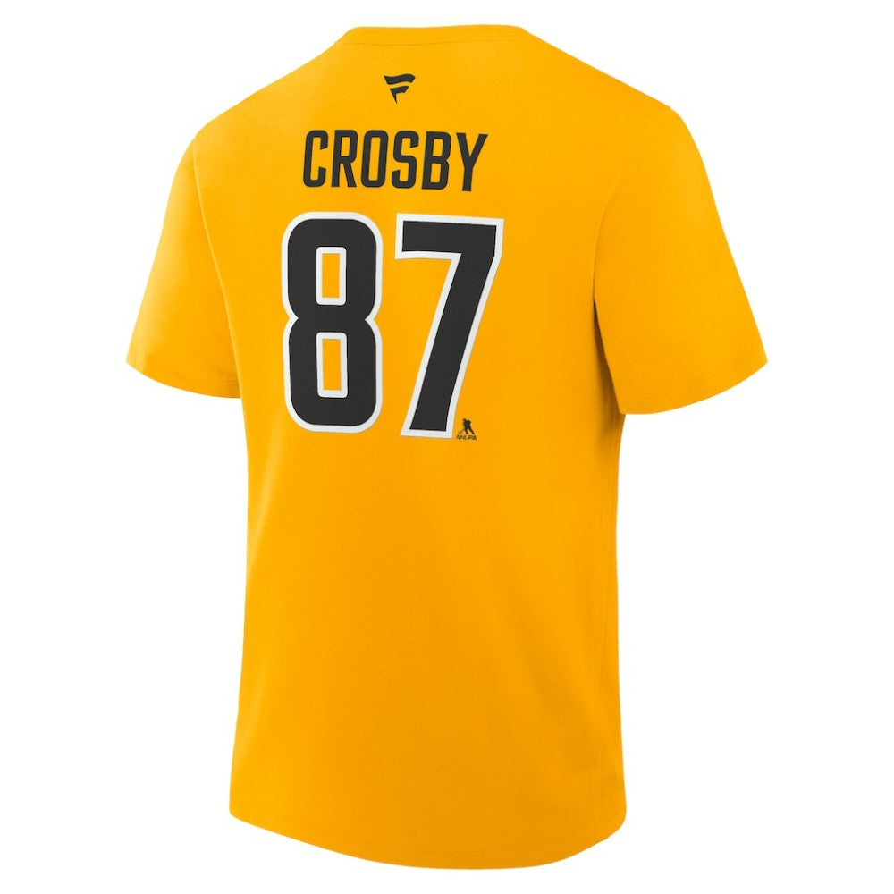 Sidney Crosby Pittsburgh Penguins Fanatics Authentic Stack Name & Number T-Shirt - Gold | Fanatics sale