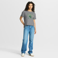Philadelphia Eagles Women's Overplayed Tribute Tri-Blend Boxy T-Shirt - Heather Gray - Fanatics