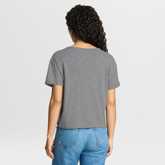 Washington Commanders Women's Overplayed Tribute Tri-Blend Boxy T-Shirt - Heather Gray - Fanatics