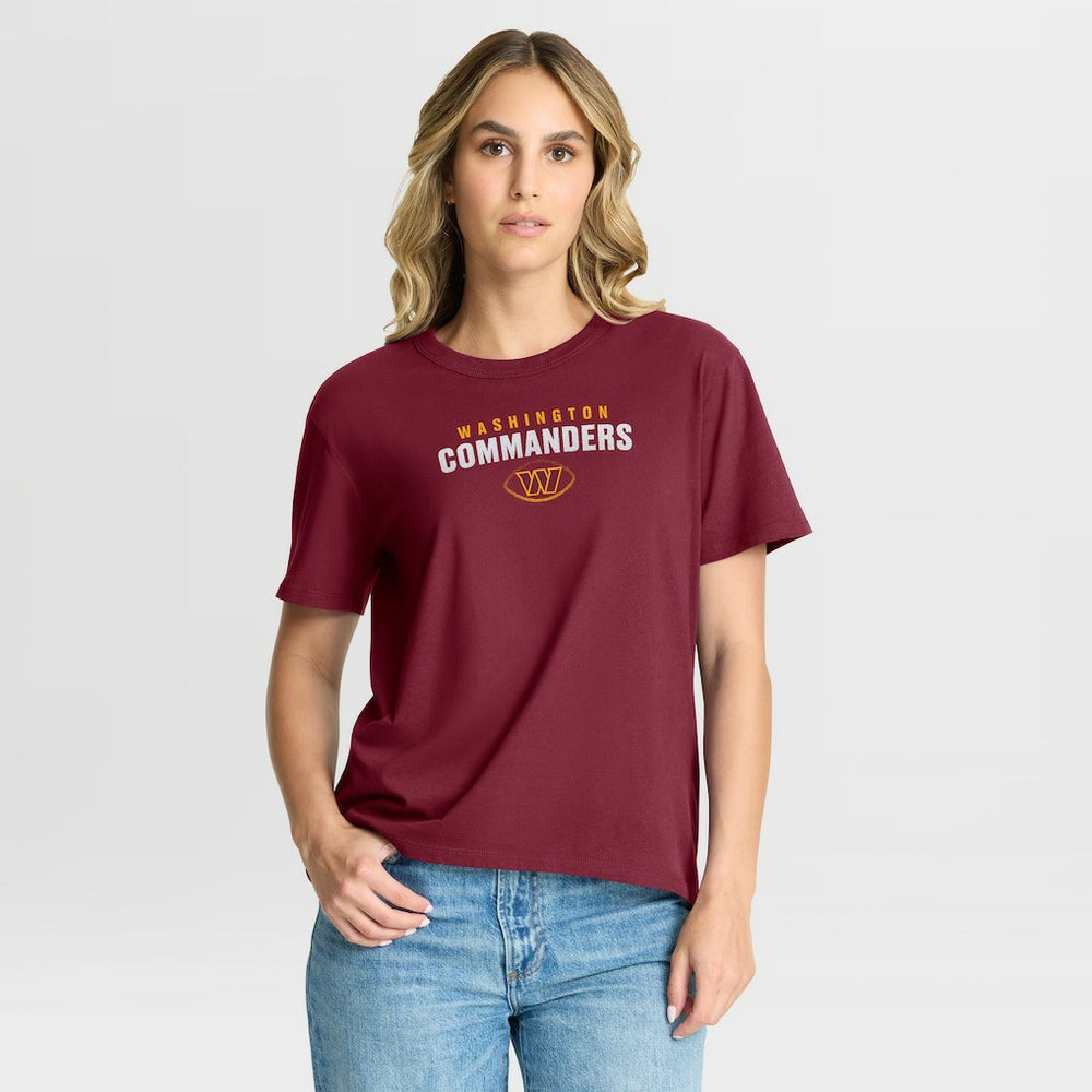 Washington Commanders Women's Fade Legacy T-Shirt - Burgundy - Fanatics