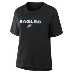 Philadelphia Eagles Women's Fade Legacy T-Shirt - Black - Fanatics