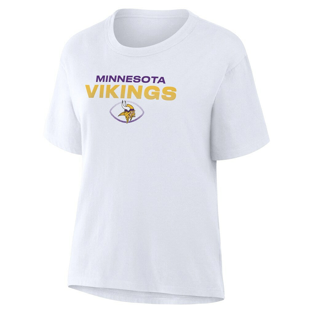 Minnesota Vikings Women's Fade Legacy T-Shirt - White - Fanatics