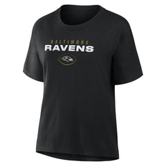 Baltimore Ravens Women's Fade Legacy T-Shirt - Black - Fanatics