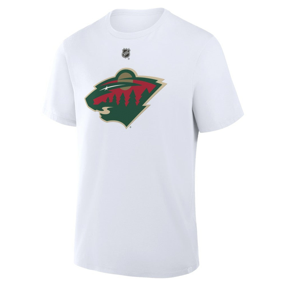 Brock Faber Minnesota Wild Fanatics Authentic Stack Name & Number T-Shirt - White | Fanatics Clearance