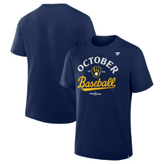 Milwaukee Brewers 2025 MLB Postseason Locker Room T-Shirt Online
