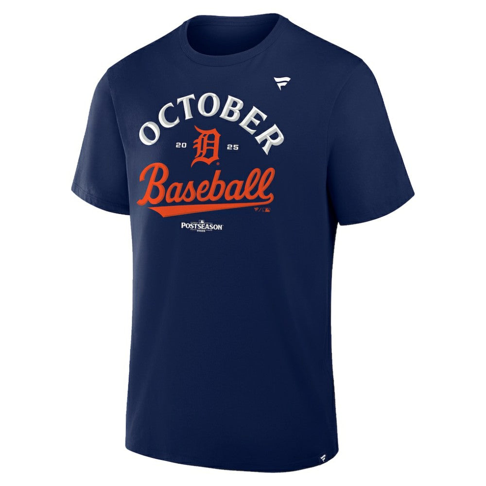 Detroit Tigers Fanatics 2025 MLB Postseason Locker Room T-Shirt Discount