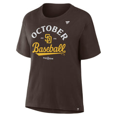 San Diego Padres  Women's 2025 MLB Postseason Locker Room T-Shirt Near Me