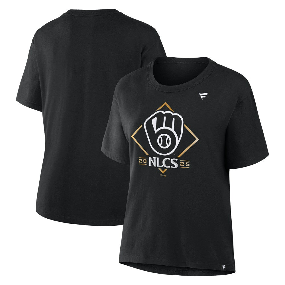 Milwaukee Brewers Fanatics Women's 2025 National League Division Series Champions Locker Room T-Shirt for sale