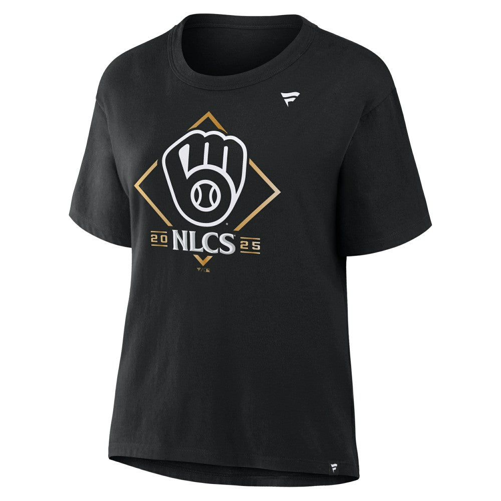 Milwaukee Brewers Fanatics Women's 2025 National League Division Series Champions Locker Room T-Shirt for sale