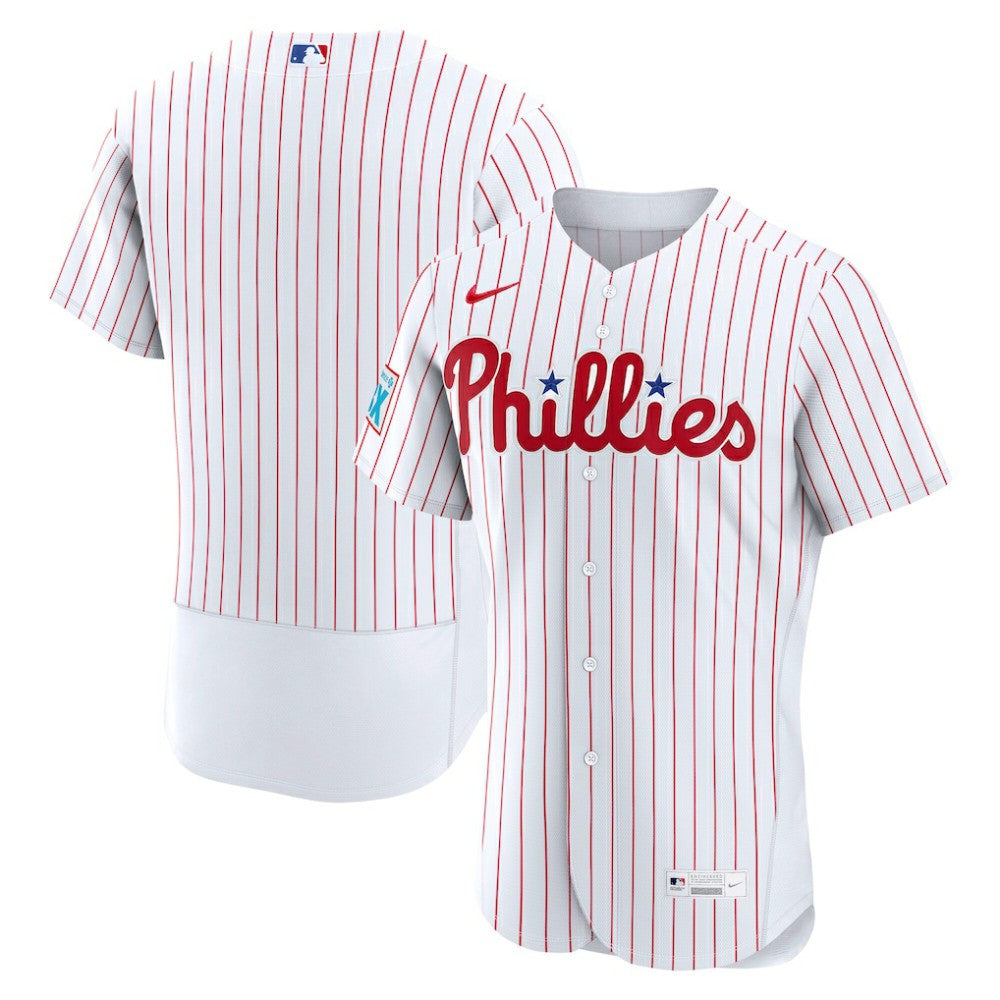 Philadelphia Phillies Nike Home Sponsor Patch Authentic Jersey Online