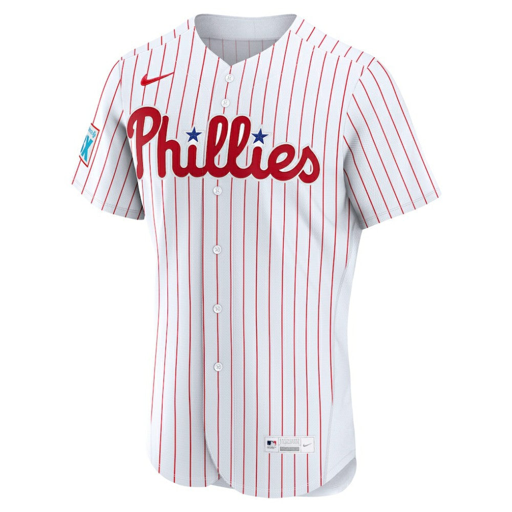 Philadelphia Phillies Nike Home Sponsor Patch Authentic Jersey Online