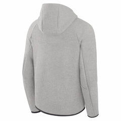 New England Patriots Tech Fleece Raglan Full-Zip Windrunner Hoodie - Heather Gray - Nike