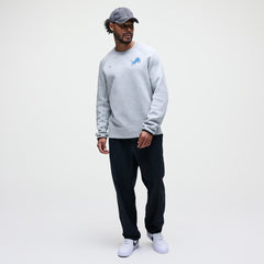 Detroit Lions Tech Fleece Raglan Sweatshirt - Heather Gray - Nike