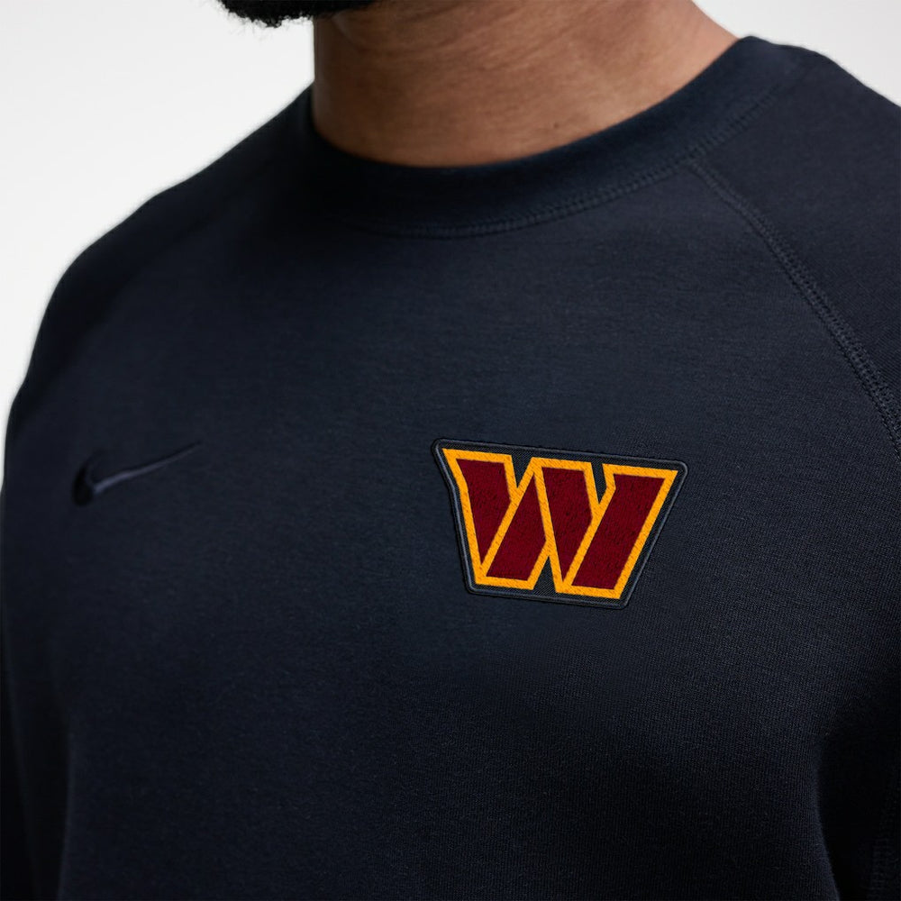 Washington Commanders Tech Fleece Raglan Sweatshirt - Black - Nike