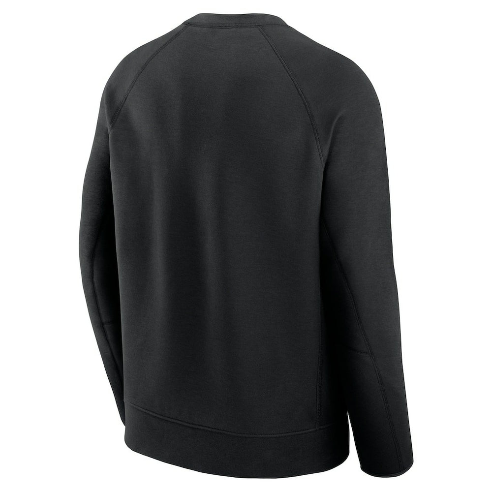 San Francisco 49ers Tech Fleece Raglan Sweatshirt - Black - Nike