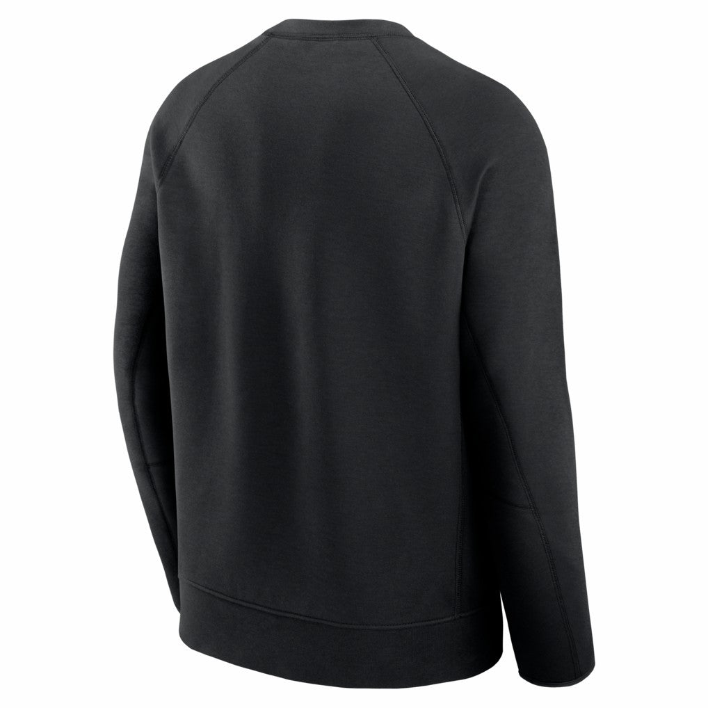 San Francisco 49ers Tech Fleece Raglan Sweatshirt - Black - Nike