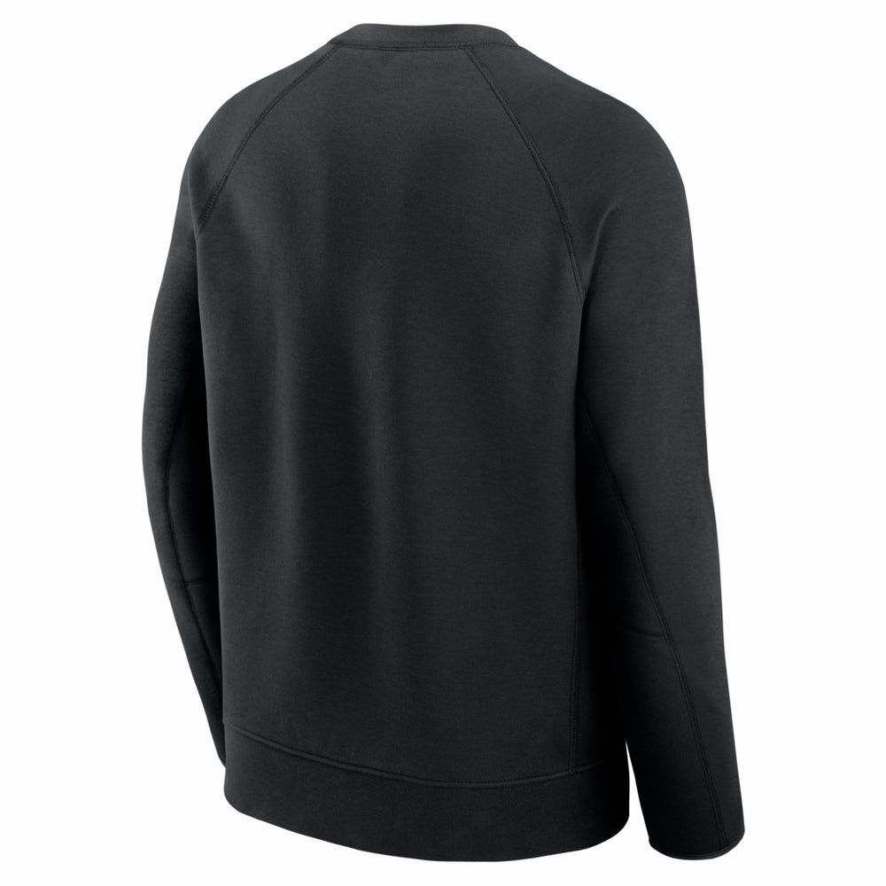 San Francisco 49ers Tech Fleece Raglan Sweatshirt - Black - Nike