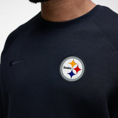 Pittsburgh Steelers Tech Fleece Raglan Sweatshirt - Black - Nike
