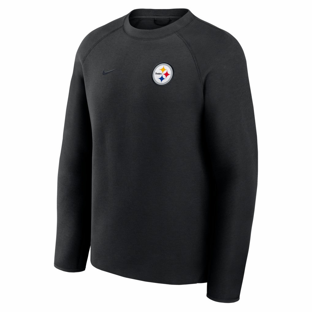 Pittsburgh Steelers Tech Fleece Raglan Sweatshirt - Black - Nike