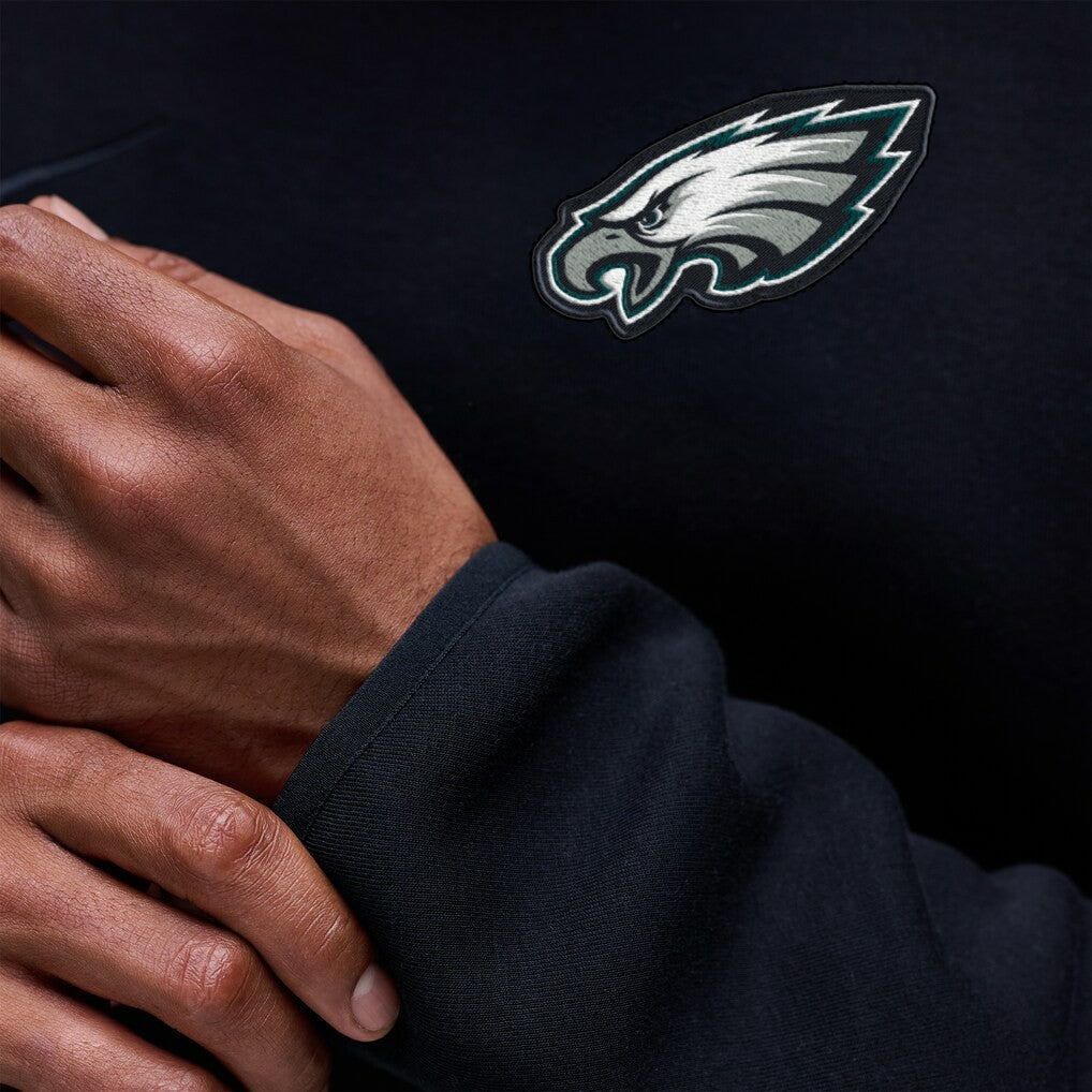 Philadelphia Eagles Tech Fleece Raglan Sweatshirt - Black - Nike