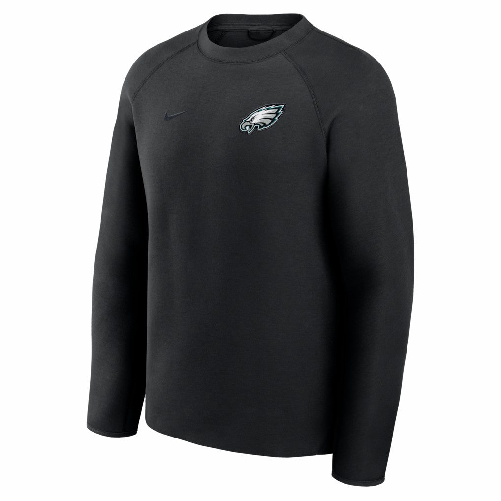 Philadelphia Eagles Tech Fleece Raglan Sweatshirt - Black - Nike