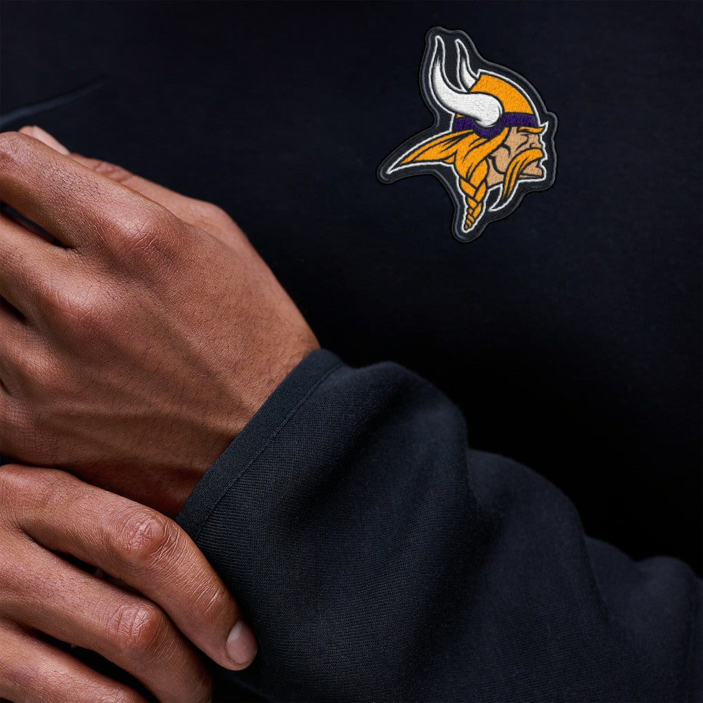 Minnesota Vikings Tech Fleece Raglan Sweatshirt - Black - Nike